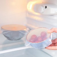Couvre-bols en silicone réutilisables et pliables, lot de 3, film de conservation pour aliments, emballages de conservation des aliments dans la cuisine