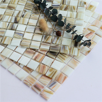 Tuile de mosaïque de verre de couleur de mélange populaire de qualité Offre Spéciale mosaïque de verre de piscine de tuile unique
