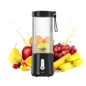 Kitchen portable 450ml electric high speed mini fruit mixer machine blender with self cleaning