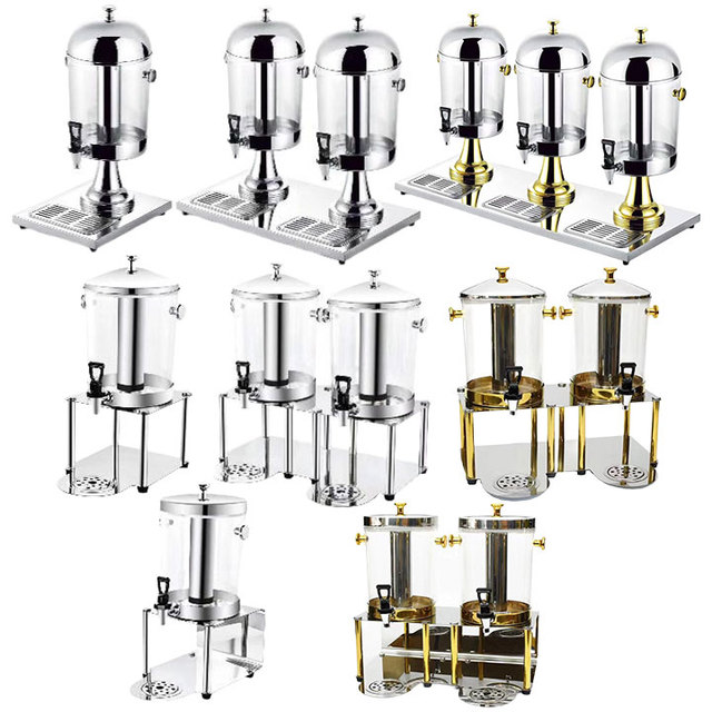 YITIAN Commercial Beverage Rack Self-Service Glass Dispenser for Milk and Juice for Hotels and Restaurants