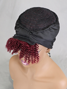 Perruque <span class=keywords><strong>Bandeau</strong></span> Afro Kinky Bouclée en <span class=keywords><strong>Cheveux</strong></span> Humains Courts 99J pour Femmes Noires - Vente en Gros - Product Image 5