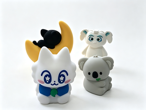 Veilleuse en silicone en forme de chat de dessin animé, lampe LED rechargeable à commande tactile, veilleuse de chevet en silicone souple pour enfants, décoration de chambre - Product Image 2