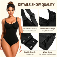 Skstyle Combinaison gainante sans couture, effet push-up, contrôle du ventre, rehaussement des fesses en trois dimensions, style anneau, amincissement de la taille