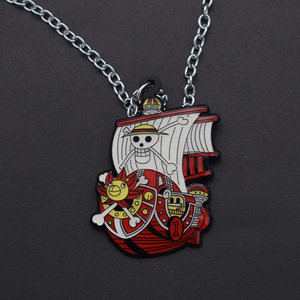 Llaveros de Aleación de Alta Calidad de 2 Colores con Diseño de Anime de One Piece: Sombrero de Paja, Tripulación de <span class=keywords><strong>Luffy</strong></span>, Thousand Sunny, Going Merry - Product Image 5
