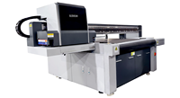 Ricoh G6 Printer UV lebar cetak 1.25m dengan sabuk Printer UV kamera penglihatan bergerak