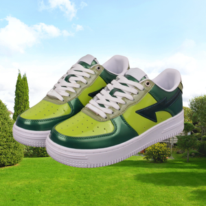 Zapatillas de Diseño de Lujo Unisex con Cuero Genuino Brillante con Detalles de Estrellas, Suela de Goma Gruesa, Forro de Malla, Duraderas y Acolchadas - Product Image 2