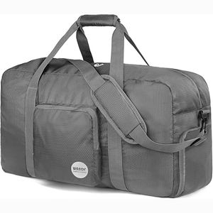 Bolsa de gimnasio plegable personalizada para hombres y mujeres, bolsa de lona ligera con bolsillo interior para deportes de viaje - Product Image 5