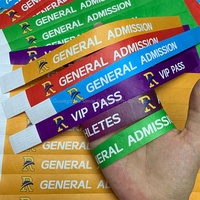 Pulseras de Tyvek Personalizadas Económicas para Eventos, Pulseras de Papel Resistentes al Agua con Logotipo Personalizado para Admisión a Eventos