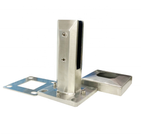 Aleader 304 Acier inoxydable Garde-corps de terrasse Embout en verre pour balustrade Escalier