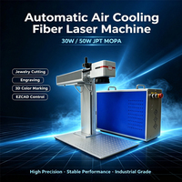 Machine de découpe et de gravure laser à fibre JPT MOPA 30W 50W à refroidissement automatique, contrôle EZCAD, marquage couleur 3D