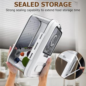 Bánh mì hộp cho nhà bếp Countertop kín lưu trữ container gạo container gạo hộp lưu trữ thời gian ghi âm với nắp - Product Image 6