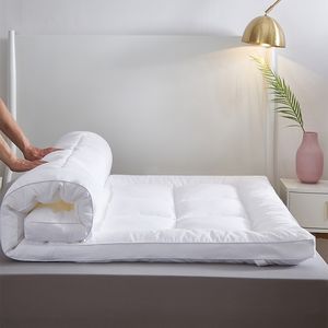 Protector <span class=keywords><strong>de</strong></span> colchón <span class=keywords><strong>de</strong></span> tamaño king para hotel, cubierta <span class=keywords><strong>de</strong></span> colchón acolchada con cremallera, impermeable, color blanco, tamaño queen - Product Image 5