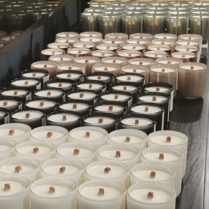 Bougie <span class=keywords><strong>parfumée</strong></span> à la cire <span class=keywords><strong>de</strong></span> soja AIKUN Moonlight Healing avec mèche en bois, pot en verre mat, bougie écologique pour la décoration <span class=keywords><strong>de</strong></span> la maison - Product Image 3