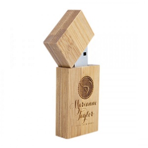 AiAude Gadgets Usb en bambou avec boîte Puce de mémoire Flash en <span class=keywords><strong>bois</strong></span> 32GB 64GB 128GB Crypter Expand Storage Wooden Pen Drive 3.0 2.0 - Product Image 2