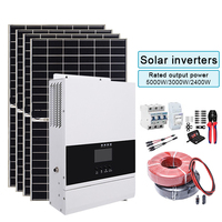 היברידי שמש מהפך Mppt 5Kw היברידי מהפך 10Kw 48V/24V שמש מהפך היברידי שלב אחד 10Kw עבור ספרד