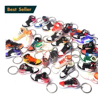 Groothandel Basketbal Llaveros 3D Mini Sneakers Aj Schoenen Jordan Schoen Sleutelhanger Model Leuke Sleutelhangers Met Doos