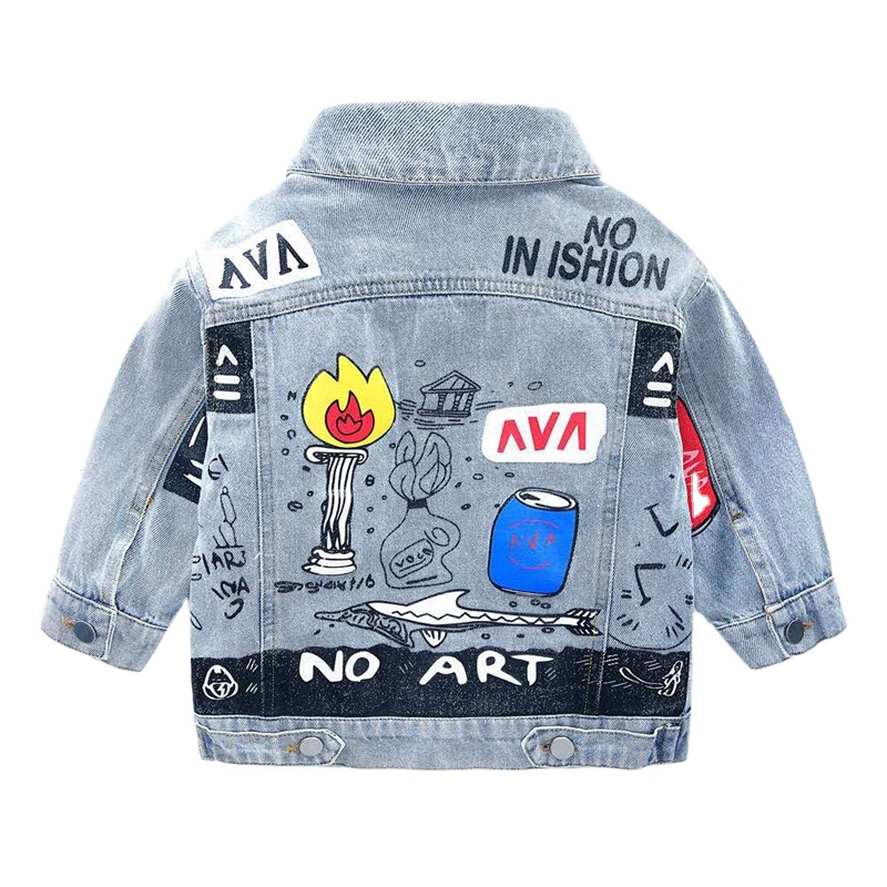 OEM Personalización de clase superior chicos chaqueta de denim de moda los niños bien jean chaquetas para el niño niños