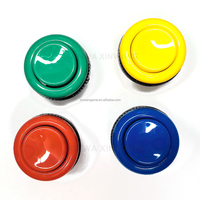 Capuchon de bouton concave 28 mm, bouton-poussoir en plastique pour jeux d'arcade, interrupteur pour machine à monnayeur, pièces à latence nulle XINWA XW-5588