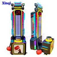 Machine d'arcade de boxe à monnayeur, direct usine, jeu de test de force Hercules avec marteau, pour parc d'attractions intérieur