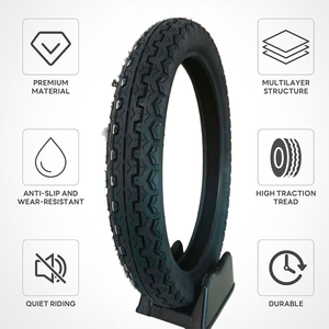 Pneus de moto tout-terrain robustes T89 360-18 personnalisés en usine, avec protection UV, pour voyages en safari dans les zones arides et désertiques - Product Image 2