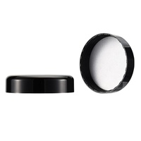 Bouteilles en plastique noir en gros, contenants de 20 ml et 250 ml, pot en plastique PET noir/pot cosmétique en plastique/pot en plastique pour cosmétiques