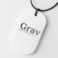 FinRu personnalisé ovale imprimé en céramique arôme pierre diffuseur pendentif argile parfum désodorisant pour chambre hôtel décoration de la maison