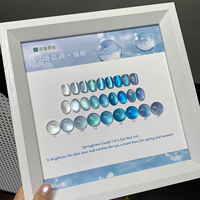 ZRKGEL Échantillon Gratuit Créez Votre Marque Formule Professionnelle de Salon Sans TPO ni HEMA Kit de Vernis Gel Magnétique Bleu Soak-Off