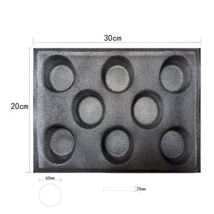 Khuôn Bánh Mì Hamburger Silicon, Khuôn Nướng Bánh Mì Không Dính, 8 Khoang - Product Image 2