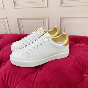 Zapatillas blancas de cuero genuino bordadas, estilo lujoso para damas, zapatillas casuales versátiles para uso diario, zapatillas con plataforma. - Product Image 3