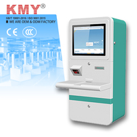 Kiosque de paiement automatique KMY pour le stationnement et le lavage de voitures avec écran tactile capacitif, lecteur de carte de crédit sur pied