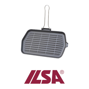 Ilsa Bistecchiera Ghisa Smaltata C <b>Handled</b> Pieghevole 36 x 23 cm Catering Equipment Restaurant Supplies Wholesale - Product Image 4