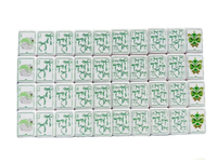 Modernes Minimalistisches Amerikanisches Mahjong-Set, Einfache Acrylsteine mit Goldfolie, Elegantes Tischspiel für Zuhause