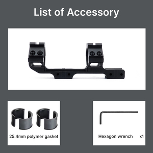 ขาตั้งกล้องแบบ Dovetail ขนาด 11 มม. ยี่ห้อ BANGBANG พร้อมระบบปรับระดับแนวนอนสำหรับท่อขนาด 1 นิ้ว/30 มม. ความสูงตรงกลาง 1.14 นิ้ว สำหรับการฝึกซ้อมกลางแจ้ง - Product Image 5
