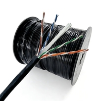 Câble UTP Cat6 23AWG 24 paires en cuivre pur CCA CCS 250 MHz 1 Gbit/s 10 Ethernet LAN 305 m Bobine 500 m Rouleau Faible perte
