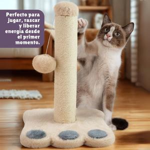 เสาข่วนแมวยี่ห้อ Yommy พร้อมของเล่นแขวนทำจากเส้นใยไซซอล มี 3 สี 4 แบบฐาน และหลายขนาดให้เลือก - Product Image 4