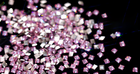 Crystal pink SQ--2mm