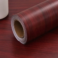 Dernière conception de couverture d'armoire de cuisine, feuille de film pvc de grain de bois