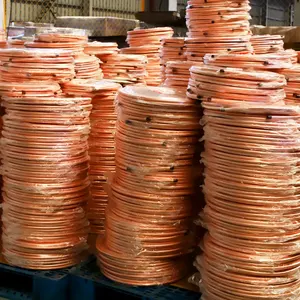 ขายส่งม้วนแพนเค้กท่อทองแดงสำหรับเครื่องปรับอากาศและอุปกรณ์ทำความเย็นท่อทองแดง