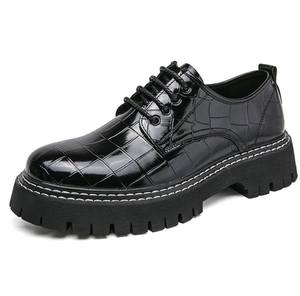 UP-5438r Casual <span class=keywords><strong>taglia</strong></span> grande <span class=keywords><strong>44</strong></span> 45 scarpe da <span class=keywords><strong>uomo</strong></span> da cerimonia con fondo spesso allacciate scarpe da ufficio per <span class=keywords><strong>uomo</strong></span> - Product Image 2