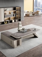 Table de bureau moderne en bois classique avec fonction extensible pour bureaux et chaises de bureau