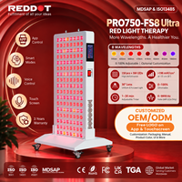 Appareil de luminothérapie LED infrarouge RedDot avec prise américaine, télécommande, design ultra-fin, soulagement de la douleur pour la maison