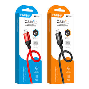 Cable Micro <span class=keywords><strong>USB</strong></span> Inteligente KAKUSIGA de 2 Metros y 5V con Función de Carga para Teléfono y Reloj Inteligente - Product Image 1
