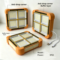 CANMEIJIA Solar-Sicherheitswarnleuchte für Außenbereich, Wasserdicht, Typ C Aufladbar, Dreifarbige Notfall-Lampe für Haus, Garten, Terrasse