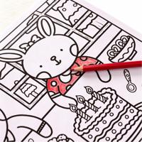 Libro de Colorear para Niños de Papel Recubierto y Laminado con Película Cosida e Impresa Personalizada OEM de Caifeng Guangxi