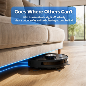 Smart LDS Lidar <b>Robot</b> <b>Vacuum</b> Cleaner with Remote Control, Quiet & Ultra-Thin for Home Hard Floors - Product Image 4