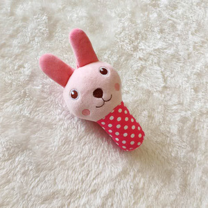 New Cartoon Animal Shaped Squeaky Dog Chew Toys Durable <b>Plush</b> Bite-Resistant Molar Toy Rose Red Stick Rabbit for Pets - Product Image 4