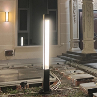Éclairage extérieur LED, lampadaire 30W 60W, profilé en aluminium, poteau de 0,8m à 3m, pour cour, allée, pelouse, entrée de garage, personnalisation en usine