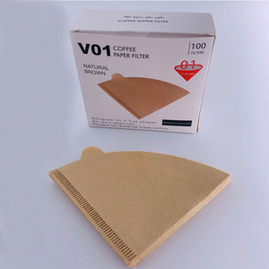 Meilleure vente 100 pièces <span class=keywords><strong>filtres</strong></span> à café papier cône papier filtre naturel pour café filtre jetable goutte à goutte papier filtre pour expresso - Product Image 1