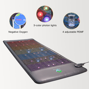 Factory Direct PEMF Therapy Mat Photon Light Pain Relief Far Infrared Charkra Mattress <strong>Jade</strong> Amethyst Heating Yoga Mat - Product Image 2