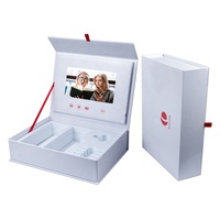 Promotion Présentation Marketing Personnalisé 7 pouces écran lcd emballage Cadeau Ensemble boîtes vidéo boîte couleur impression papier boîte pour le vin